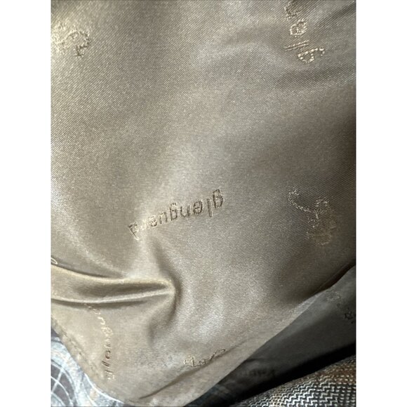 Vintage 70s Glenguard Wool Plaid Sport Coat Brown Orange Check Men 40 WKRP Herb - Picture 10 of 10